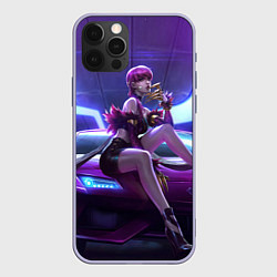 Чехол для iPhone 12 Pro KDA Evelyn, цвет: 3D-светло-сиреневый