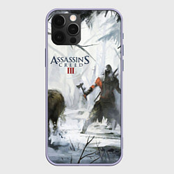 Чехол для iPhone 12 Pro Assassin’s Creed 3, цвет: 3D-светло-сиреневый