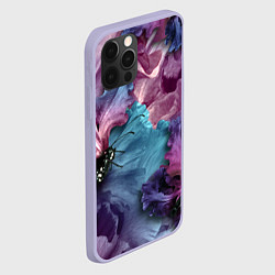Чехол для iPhone 12 Pro Цветы, цвет: 3D-светло-сиреневый — фото 2