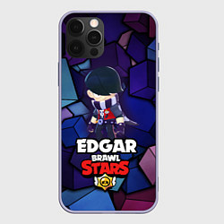 Чехол для iPhone 12 Pro BRAWL STARS EDGAR, цвет: 3D-светло-сиреневый