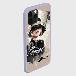 Чехол для iPhone 12 Pro Girl Power, цвет: 3D-светло-сиреневый — фото 2