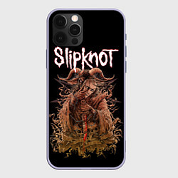 Чехол для iPhone 12 Pro SLIPKNOT, цвет: 3D-светло-сиреневый