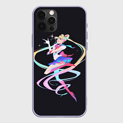 Чехол для iPhone 12 Pro Sailor Moon Сейлор Мун, цвет: 3D-светло-сиреневый