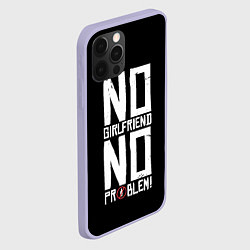 Чехол для iPhone 12 Pro Нет Девушки - Нет Проблем, цвет: 3D-светло-сиреневый — фото 2