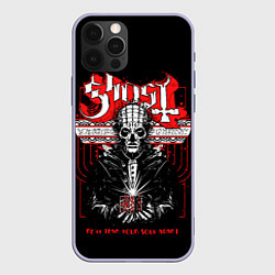 Чехол для iPhone 12 Pro Ghost, цвет: 3D-светло-сиреневый