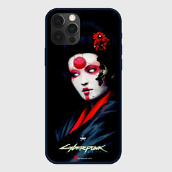 Чехол для iPhone 12 Pro Cyberpunk 2077 самурай, цвет: 3D-черный
