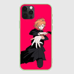 Чехол для iPhone 12 Pro Нобара Магическая Битва, цвет: 3D-салатовый