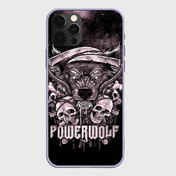 Чехол для iPhone 12 Pro Powerwolf, цвет: 3D-светло-сиреневый
