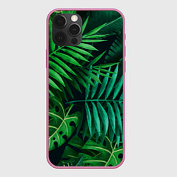 Чехол для iPhone 12 Pro Сочные тропики, цвет: 3D-малиновый