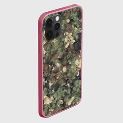 Чехол для iPhone 12 Pro Хмельной камуфляж, цвет: 3D-малиновый — фото 2