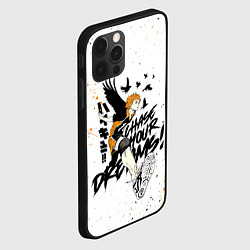 Чехол для iPhone 12 Pro HAIKYU ВОЛЕЙБОЛ БРЫЗГИ КРАСОК, цвет: 3D-черный — фото 2