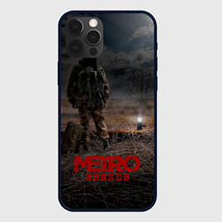 Чехол для iPhone 12 Pro Metro одинокий сталкер, цвет: 3D-черный