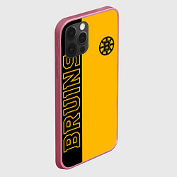 Чехол для iPhone 12 Pro NHL BOSTON BRUINS, цвет: 3D-малиновый — фото 2