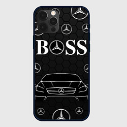 Чехол для iPhone 12 Pro BOSS MERCEDES-BENZ, цвет: 3D-черный