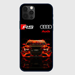 Чехол для iPhone 12 Pro AUDI RS 5 FIRE АУДИ РС 5, цвет: 3D-черный