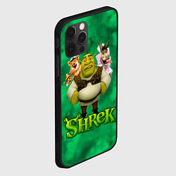 Чехол для iPhone 12 Pro Шрек, Осел, Пиннокио и свин, цвет: 3D-черный — фото 2