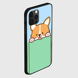 Чехол для iPhone 12 Pro Милый Корги, цвет: 3D-черный — фото 2