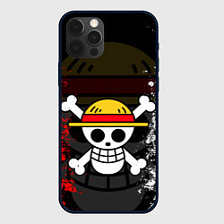 Чехол для iPhone 12 Pro ONE PIECE ВАН ПИС ЧЕРЕП, цвет: 3D-черный