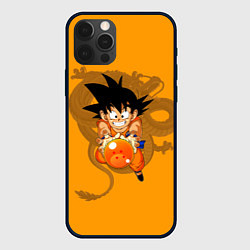 Чехол для iPhone 12 Pro Kid Goku, цвет: 3D-черный