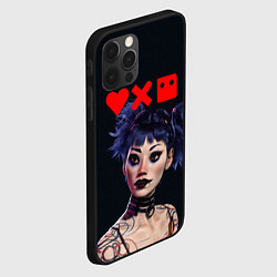 Чехол для iPhone 12 Pro Love, Death and Robots Lora Z, цвет: 3D-черный — фото 2