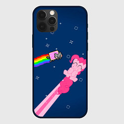Чехол для iPhone 12 Pro Nyan cat x Pony, цвет: 3D-черный