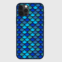 Чехол для iPhone 12 Pro Чешуя рыбы, цвет: 3D-черный