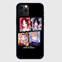 Чехол для iPhone 12 Pro Kaguya-sama Love Is War, цвет: 3D-черный