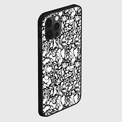 Чехол для iPhone 12 Pro Абстрактная жидкость, цвет: 3D-черный — фото 2
