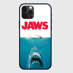 Чехол для iPhone 12 Pro Jaws 1975, цвет: 3D-черный