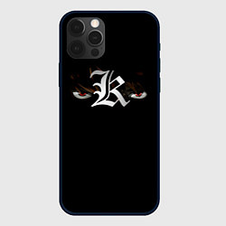 Чехол для iPhone 12 Pro КИРА глаза DEATH NOTE, цвет: 3D-черный