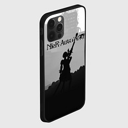 Чехол для iPhone 12 Pro Nier Automata Z, цвет: 3D-черный — фото 2