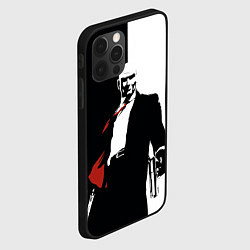 Чехол для iPhone 12 Pro Hitman BW, цвет: 3D-черный — фото 2