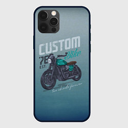Чехол для iPhone 12 Pro Custom Bike, цвет: 3D-черный