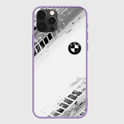 Чехол для iPhone 12 Pro BMW ПРОТЕКТОР ШИН, цвет: 3D-сиреневый