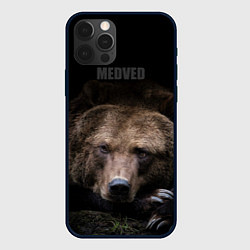 Чехол для iPhone 12 Pro Русский MEDVED, цвет: 3D-черный