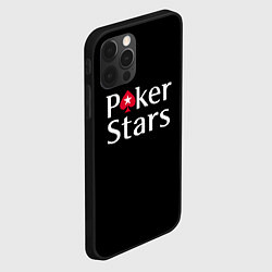 Чехол для iPhone 12 Pro Poker Stars, цвет: 3D-черный — фото 2