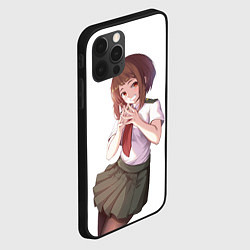 Чехол для iPhone 12 Pro Очако Урарака хитрит замышляет по крупному - Моя г, цвет: 3D-черный — фото 2