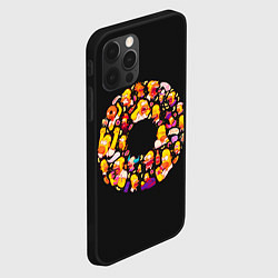 Чехол для iPhone 12 Pro Пончик Гомер, цвет: 3D-черный — фото 2