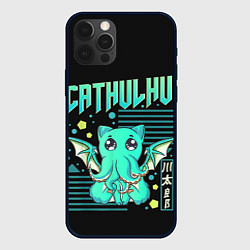 Чехол для iPhone 12 Pro CatHulhu, цвет: 3D-черный