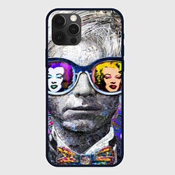 Чехол для iPhone 12 Pro Andy Warhol Энди Уорхол, цвет: 3D-черный