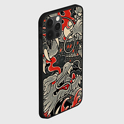 Чехол для iPhone 12 Pro Китайский Дракон, China Dragon, цвет: 3D-черный — фото 2
