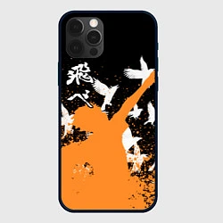 Чехол для iPhone 12 Pro Волейбол - Вороны, цвет: 3D-черный