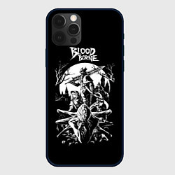 Чехол для iPhone 12 Pro Бладборн ЧБ, цвет: 3D-черный