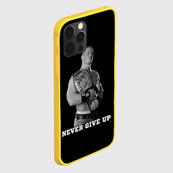 Чехол для iPhone 12 Pro Never give up, цвет: 3D-желтый — фото 2
