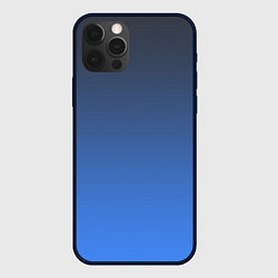 Чехол для iPhone 12 Pro DARK OCEAN GRADIENT, цвет: 3D-черный