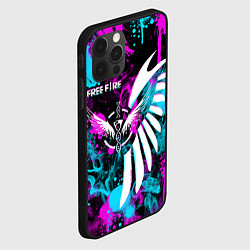 Чехол для iPhone 12 Pro FREE FIRE NEON, цвет: 3D-черный — фото 2