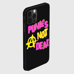 Чехол для iPhone 12 Pro Панк анархия, цвет: 3D-черный — фото 2