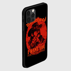 Чехол для iPhone 12 Pro Ты нужен армии метала, цвет: 3D-черный — фото 2