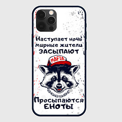 Чехол для iPhone 12 Pro ЕНОТОМАФИЯ MAFIA COON Z, цвет: 3D-черный