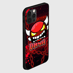 Чехол для iPhone 12 Pro Geometry Dash: Red Evil, цвет: 3D-черный — фото 2